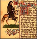 Manuscript page from the Canterbury Tales